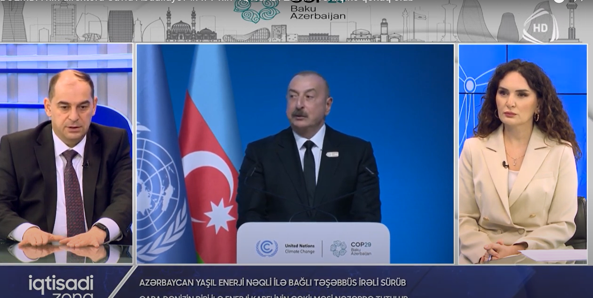 Bərpa Olunan Enerji Mənbələri Dövlət Agentliyinin direktoru Cavid Abdullayev #ATV-nin “İQTİSADİ ZONA” verilişinə qonaq olub