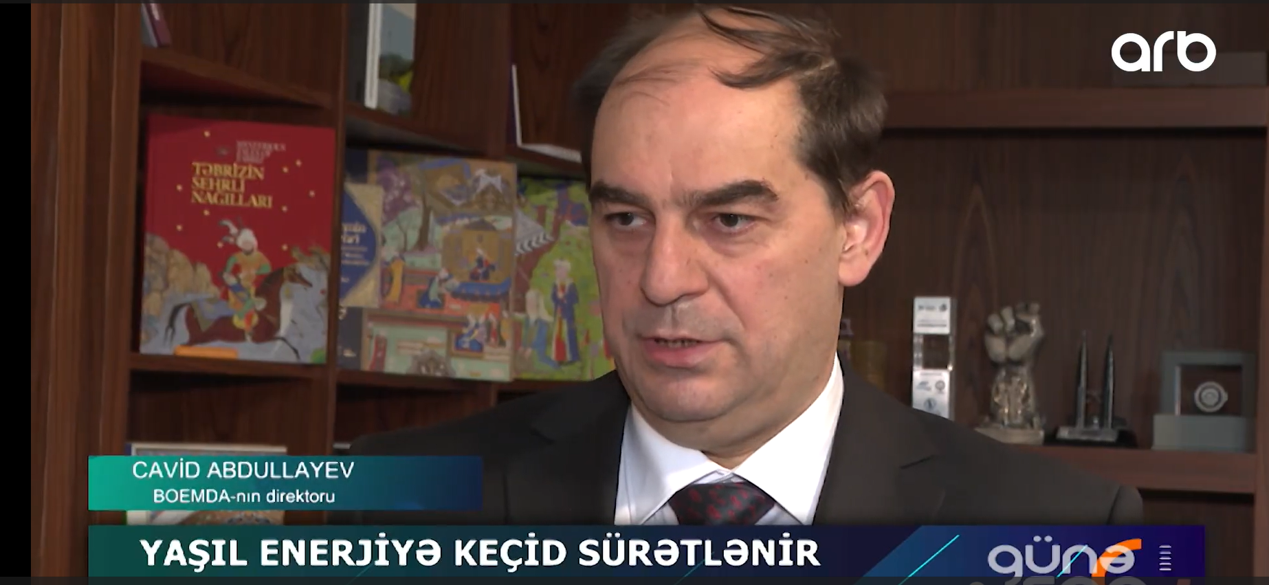 Bərpa Olunan Enerji Mənbələri Dövlət Agentliyinin direktoru Cavid Abdullayevin ARB TV-yə müsahibəsi