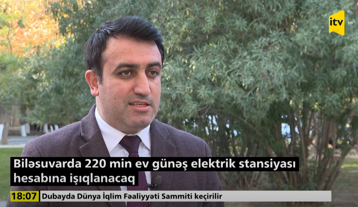 Biləsuvarda 220 min ev günəş elektrik stansiyası hesabına işıqlanacaq