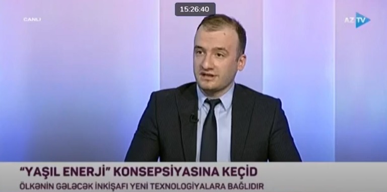 Director of the Azerbaijan Renewable Energy Agency Tabriz Ammayev on "Main Issue" program