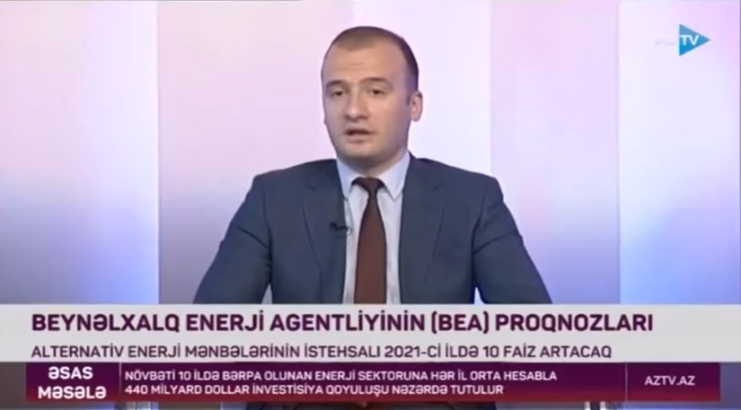 Director of the Azerbaijan Renewable Energy Agency Tabriz Ammayev on "Main Issue" program