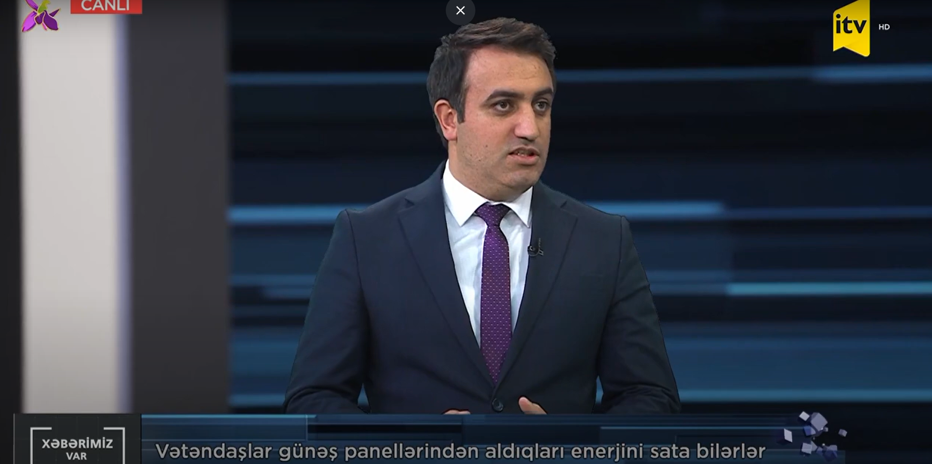 Bərpa Olunan Enerji Mənbələri Dövlət Agentliyinin Layihələrin idarə edilməsi şöbəsinin müdiri Cəbrayıl Əliyev İctimai TV-nin  “Xəbərimiz var” verilişinə qonaq olub