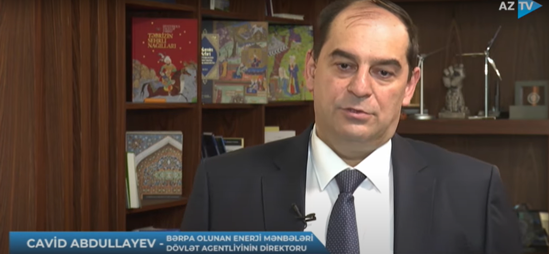 Energetika Nazirliyi yanında Bərpa Olunan Enerji Mənbələri Dövlət Agentliyinin direktoru Cavid Abdullayevin AZTV-yə müsahibəsi